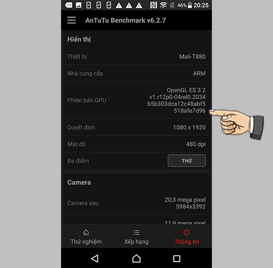 Thông tin cấu hình